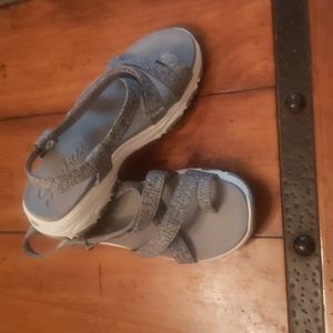Skechers gray sandals